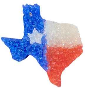 Leather Scented Texas Car Freshie